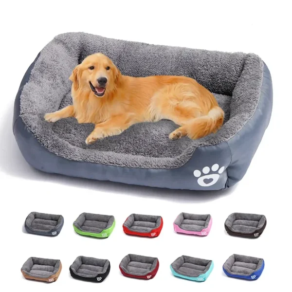 Large Pet Cat Dog Bed Square 1