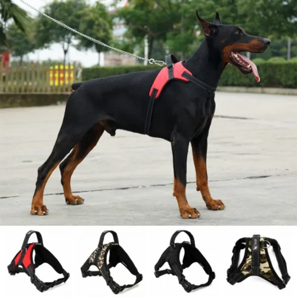 Adjustable Dog Harness Pet Large Dog Walk Out Harness Vest Collar Hand Strap for Small Medium Large Dogs Pets Accessories 2