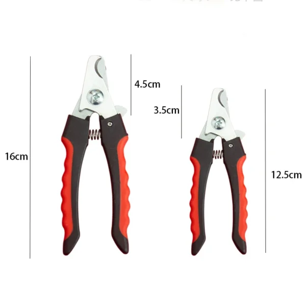 Pet Nail Clippers with Sickle Large Dog Nail Clippers Stainless Steel Grooming Scissors Nail Clippers Multifunctional Teddy Cat 2