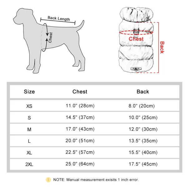 Soft Warm Dog Clothes Winter Padded Puppy Cat Coat Jacket For Small Medium Dogs Chihuahua French Bulldog Poodle Vest Pet Outfit 6