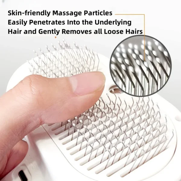 3-in-1 Dog Hair Brush Cat Hair Brush Electric Pet Cleaning Brush Steam Spray Brush Massage Hair Removal Comb anti-Tangle Brush 5