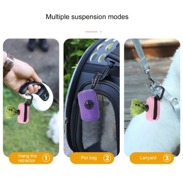 Dog Poop Pickup Bag Holder Pet Waste Bag Dispenser for Dog Pooper Cleaning Tool 5