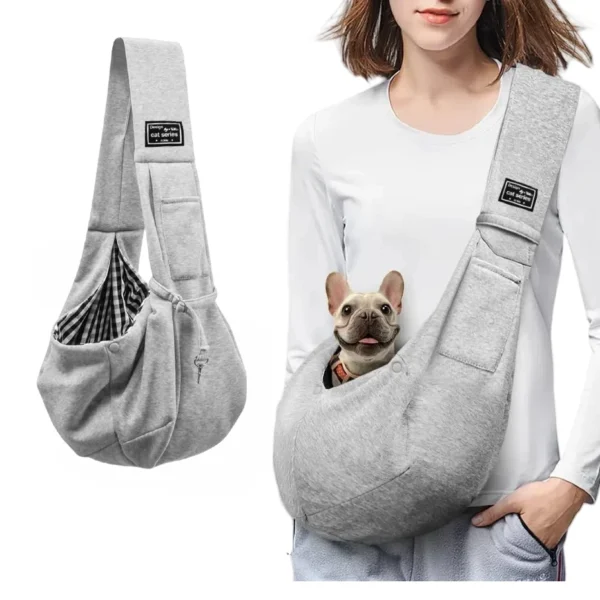 Cotton Comfortable Dog Bag Pet Out Crossbody Shoulder Bag Outdoor Travel Portable Cat Puppy Sling Bag Pet Carrying Supplies 1