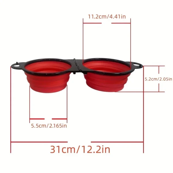 2-in-1 foldable dual bowl 6