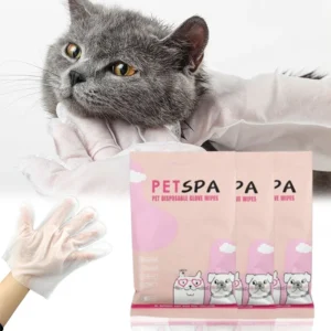 6pcs Pet Disposable Gloves Dog Disposable SPA Massage Mild Deodorization Deep Cleaning No Rinse Wipes Cat Grooming Supplies 1