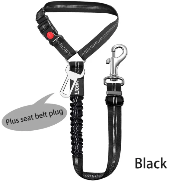 New Solid Two-in-one Dog Harness Leash Pet Car Seat Belt BackSeat Safety Belt Adjustable for Kitten Dogs Collar Pet Accessories 4
