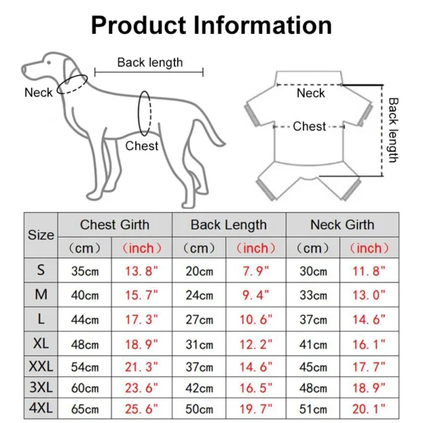 Dog Pajamas Warm Christmas Dog Coat Fleece Thermal Dog Clothes Winter Puppy Jumpsuits Overalls for Small Medium Dogs Cat Apparel 2