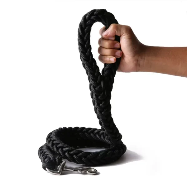 Large Dog Leash Nylon Braided Traction Rope Pet Walking Thick Hand Rope For Bulldog Rottweiler Hound Dogs Accessories 6