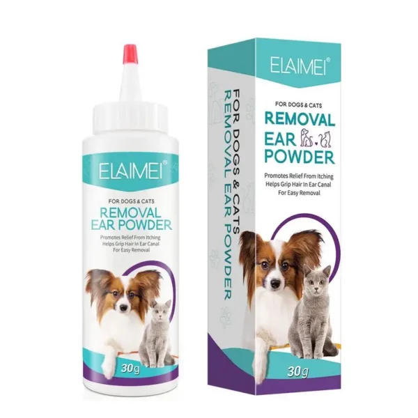 Dog Ear Powder 30G Ear Wash Powder Safe Dog Cleaner for Healthy Ears Odor Removal Pet Accessories Ear Cleaner for Rabbits Cats 1