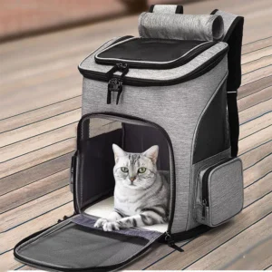 Breathable Pet Cat Carrier Backpack Foldable Pet Carrier Transport Travel Bag Expandable Large Capacity Creative for Cats Dogs 1