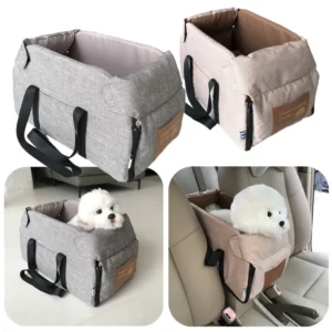 Dog Car Seat Bed Car Central Dog Car Seat Bed Portable Dog Carrier for Small Dogs Cats Safety Travel Bag Dog Accessories 1