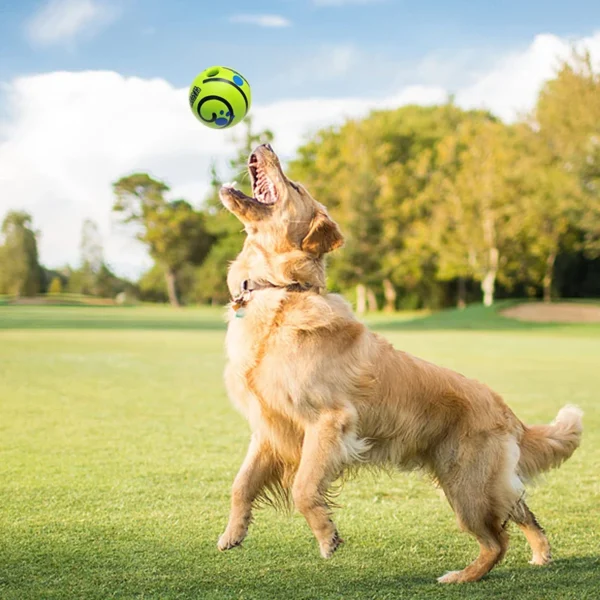 Dog Toy Wobble Wag Giggle Ball Getting Dog Attention Toy Fun Giggle Sounds When Rolled or Shaken Pets Know Best As Seen On TV 6