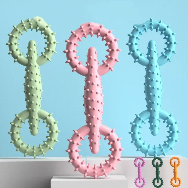 Dog Pull Ring Puppy Chewing Toy Indestructible Pet Pull Ring Toys Interactive Puppy Chew Toy For Boredom Relief Teeth Cleaning 4