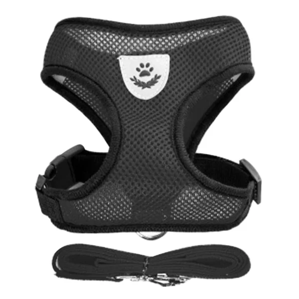Dog Harness for Small Dogs Cats Adjustable Pet Harness And Leash Set Breathable Vest for Pug Chihuahua Bulldog Dog Accessories 3