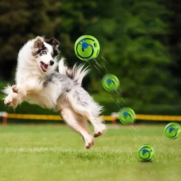 Dog Toy Wobble Wag Giggle Ball Getting Dog Attention Toy Fun Giggle Sounds When Rolled or Shaken Pets Know Best As Seen On TV 5