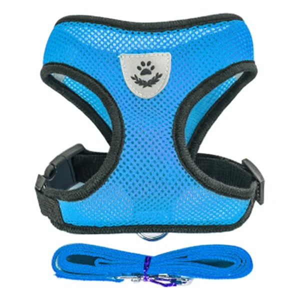 Dog Harness for Small Dogs Cats Adjustable Pet Harness And Leash Set Breathable Vest for Pug Chihuahua Bulldog Dog Accessories 4