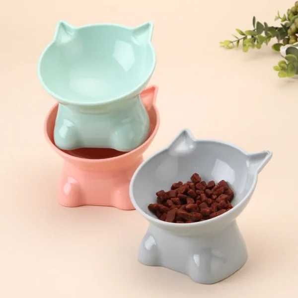 Protecting Cervical Vertebrae Cat Bowl with High Feet 1