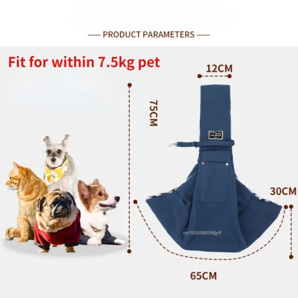 Comfortable Pet Crossbody Shoulder Bag Outdoor Travel Portable Cat Puppy Sling Carrier Bag Dog Carrying Supplies 2