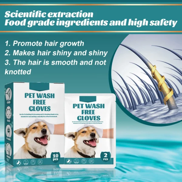 Pet Wash free Gloves Dog Cat Spa Bathing Odor Removing Cleaning Cleaning Care Dry Cleaning Gloves Dog Grooming Equipment 2