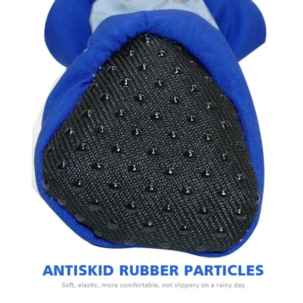 4pcs Antiskid Puppy Shoes Pet Protection Soft-soled Pet Shoes Winter Waterproof Prewalkers Soft Supplies Pet Paw Care Supplies 6
