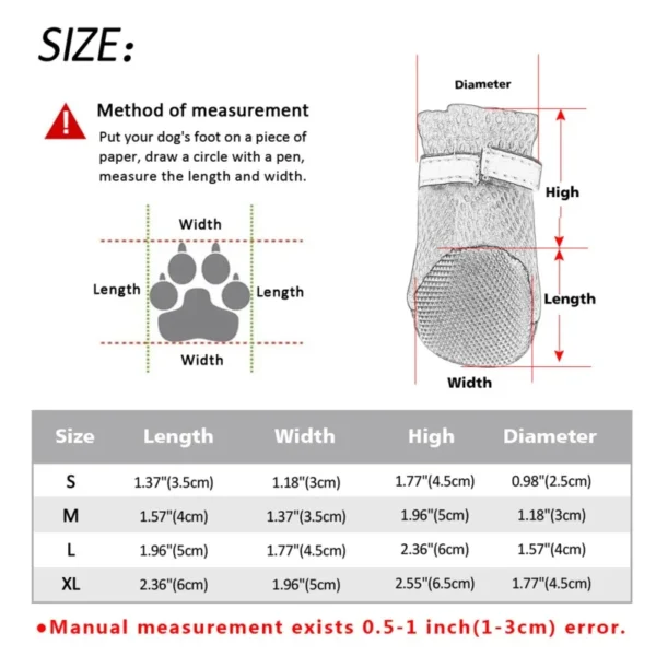 Pet Dog Shoes Puppy Outdoor Soft Bottom For Cat Chihuahua Rain Boots Waterproof Boots Perros Mascotas Botas Sapato Para Cachorro 4