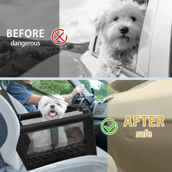 Car Pet Seat Cushion Removable and Washable Hanging Bag Safety Seat Pet Bed Car Nest Mat Comfortable Travelling Experience 5