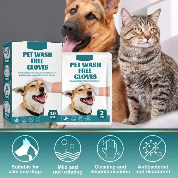 Pet Wash free Gloves Dog Cat Spa Bathing Odor Removing Cleaning Cleaning Care Dry Cleaning Gloves Dog Grooming Equipment 1