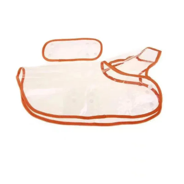 Pet Dog Puppy Transparent Rainwear Raincoat Pet Hooded Waterproof Jacket Clothes Soft PVC Small Dogs Raincoat Puppy Rain Poncho 6