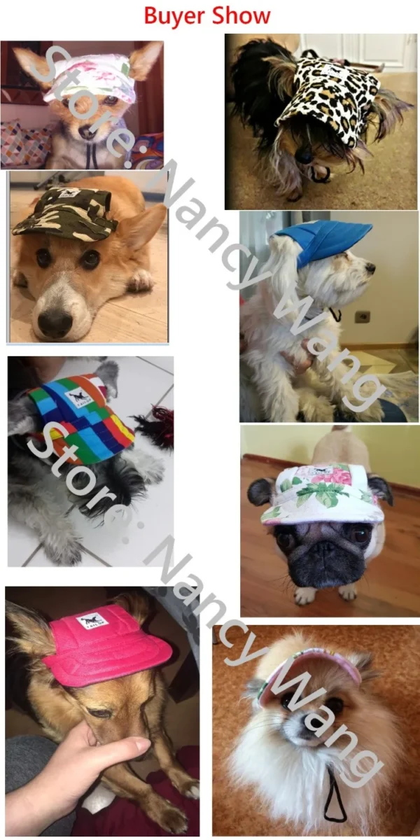 Pet Hat Dog Hat Baseball Hat Summer Canvas Dog Cap Only For Small Pet Dog Outdoor Accessories Outdoor Hiking Sports 2