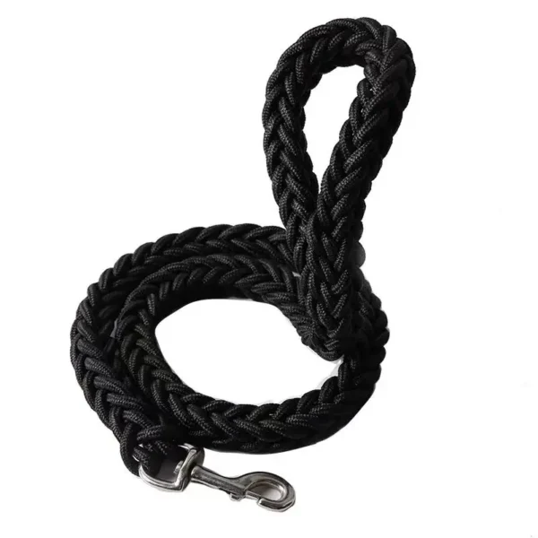Large Dog Leash Nylon Braided Traction Rope Pet Walking Thick Hand Rope For Bulldog Rottweiler Hound Dogs Accessories 5