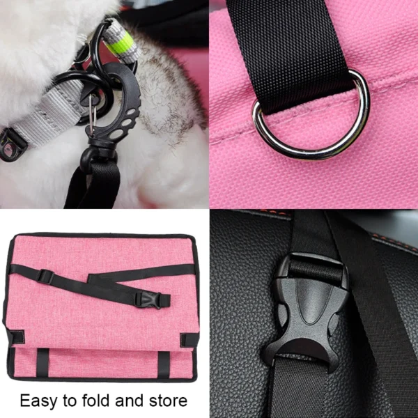 Car Pet Seat Cushion Removable and Washable Hanging Bag Safety Seat Pet Bed Car Nest Mat Comfortable Travelling Experience 3