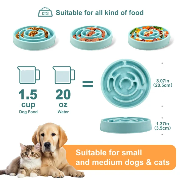 Pet Dog Slow Feeder Bowl 5