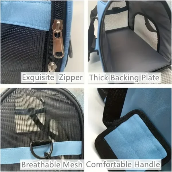 Portable Dog Cat Carrier Bag Pet Puppy Travel Bags Breathable Mesh Small Dog Cat Dogs Outdoor Tent Carrier Outgoing Pets Handbag 3