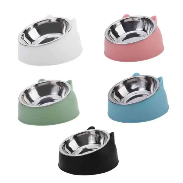 100ML Cat Dog Bowl, 15 Degrees Raised 1