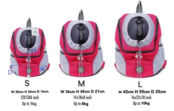 Outdoor Pet Dog Carrier Bag Portable Travel Backpack Front Bag Double Shoulder Mesh Backpack Head Carrying Bags For Cat 6