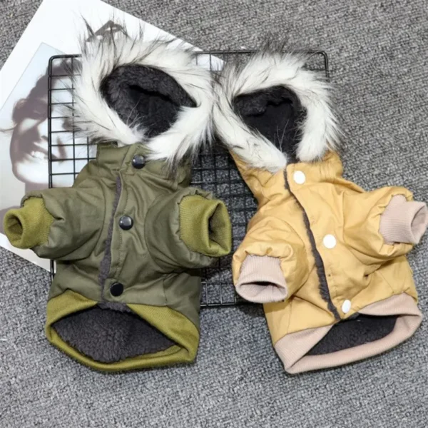 Winter Dog Clothes Puppy Pet Dog Coat Jacket For Small Medium Dog Thicken Warm Chihuahua Yorkies Hoodie Pets Clothing 4