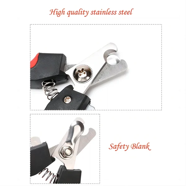 Pet Nail Clippers with Sickle Large Dog Nail Clippers Stainless Steel Grooming Scissors Nail Clippers Multifunctional Teddy Cat 4