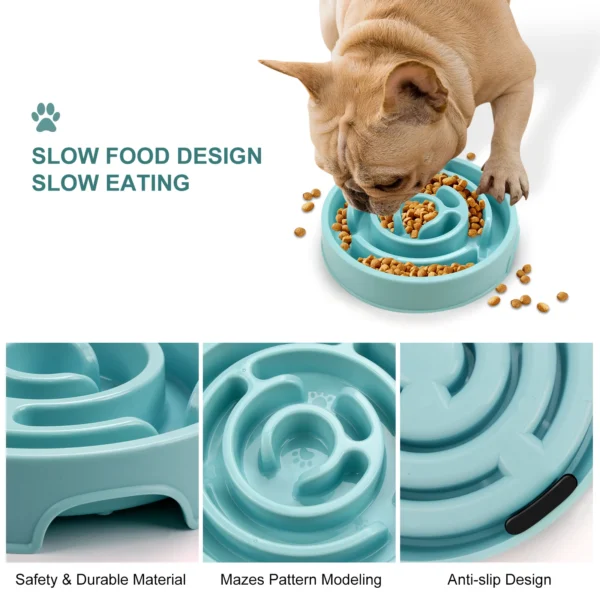 Pet Dog Slow Feeder Bowl 3