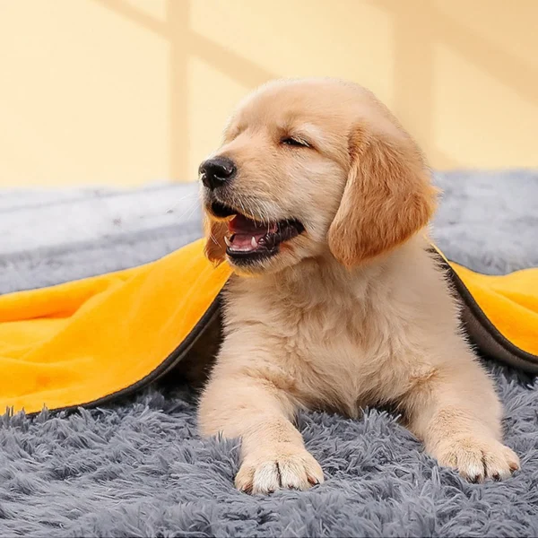 Pet Quick Dry Dog Cat Absorbent Towel Microfiber Cat Dog Bath Towel Convenient Clean Towel Dog Bathrobe Blanket Pet Supplies 4