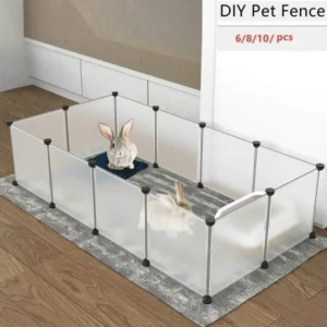 Playpen DIY Small Pet Freely Combined Foldable Dog Cage Yard Fence for Dog Cat Kitten Rabbit Guinea Pig Bunny Hedgehogs 1