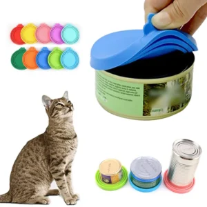 A set Reusable Pet Food Can Cover 1