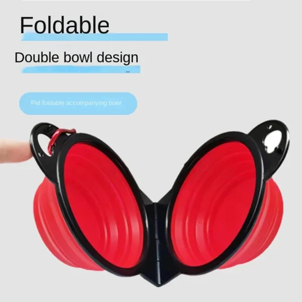 2-in-1 foldable dual bowl 4