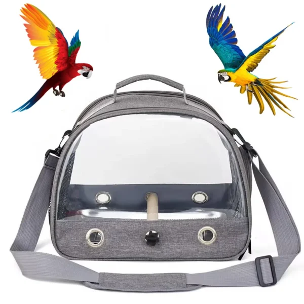 Bird Travel Carrier Portable Transport Bird Cage With Stainless Steel Tray Small Pet Multi-functional Parrot Bird Bag Outdoor 1