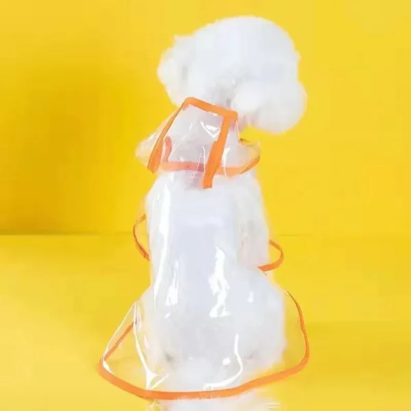 Pet Dog Puppy Transparent Rainwear Raincoat Pet Hooded Waterproof Jacket Clothes Soft PVC Small Dogs Raincoat Puppy Rain Poncho 5